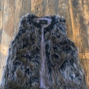 Banana Republic faux fur vest
